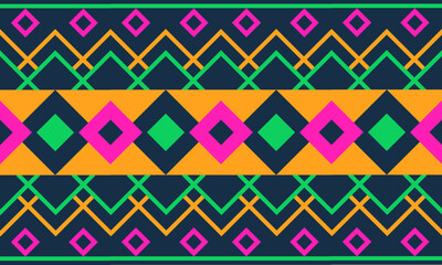 Ethnic geometric pattern design for background or wallpaper