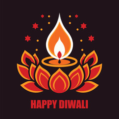 Happy Diwali background.
