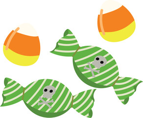 Halloween Clipart Illustrations and Design Elements Set