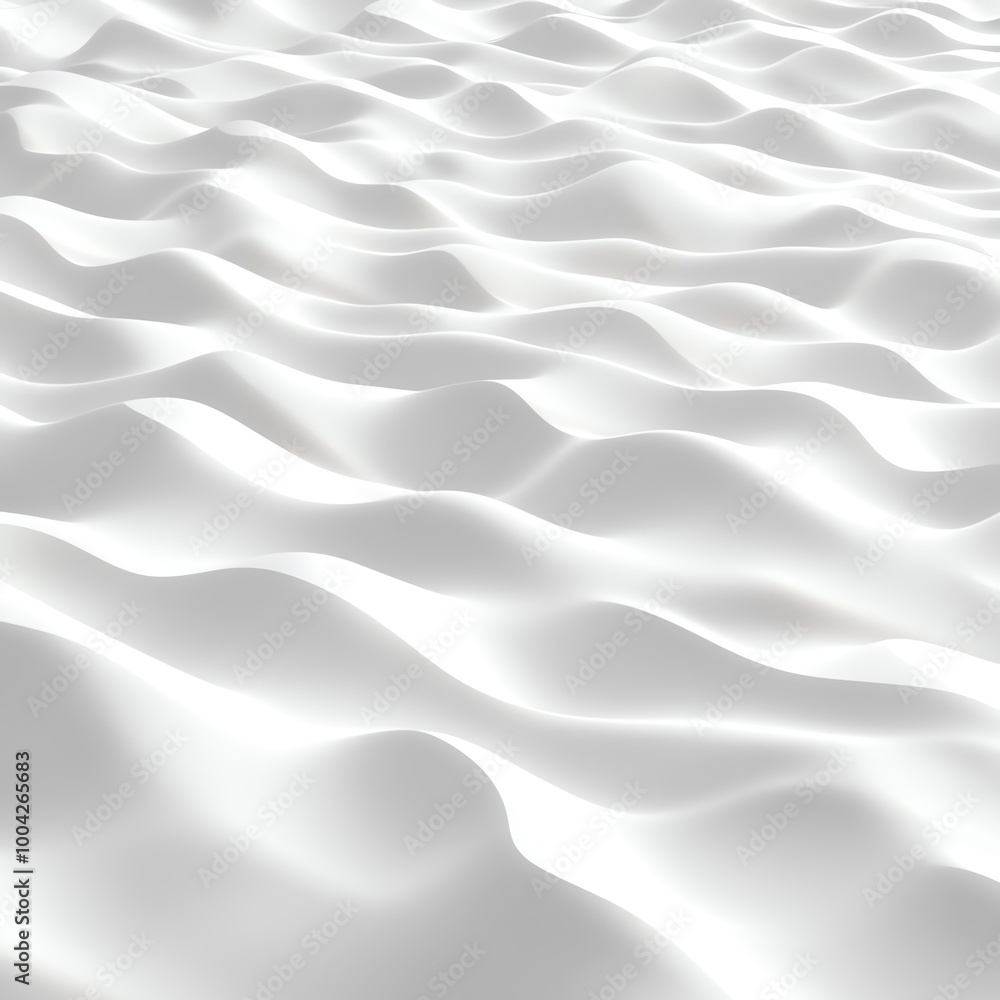 Aufkleber abstract white waves create a serene and calming texture, perfect for backgrounds and artistic proje