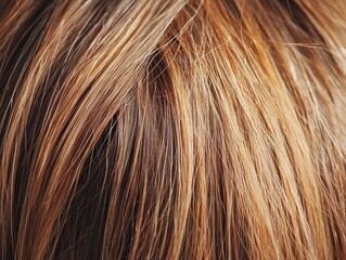 Fototapeta premium Close-up of blonde hair texture showing natural shine and movement.