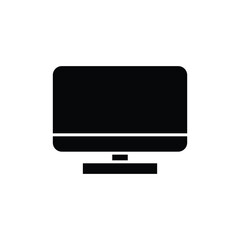 Monitor icon logo design template isolated illustration