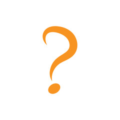 Question symbol icon logo design template isolated illustration