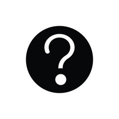 Question symbol icon logo design template isolated illustration