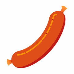 vector illustration of sausage