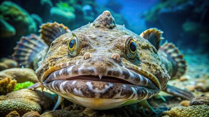 Photo of a unique Crocodile fish skeleton, Osteichthyes species