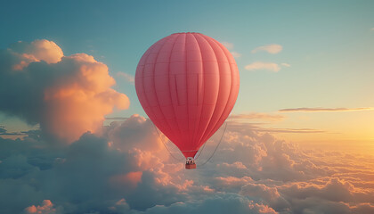 Obraz premium hot air balloon in the sky