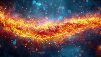 Obraz premium olympic games banner bursts with vibrant flame motifs and a colorful background encapsulating the spirit of competition and celebration of athletic excellence