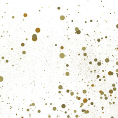 gold  Rainfall: Astonishing 3D Illustration of gold  Confetti Shower