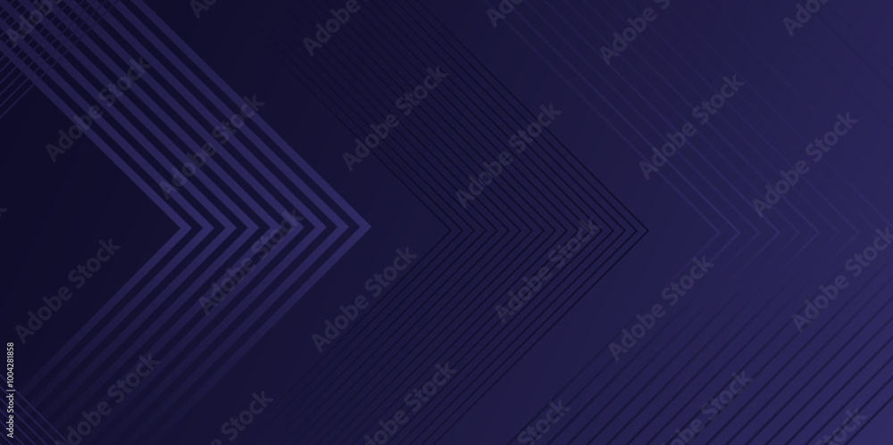 Poster Minimal dark blue black abstract modern background design. Dark blue abstract presentation background with overlap arrow shape layer. abstract graphic design banner pattern presentation background.