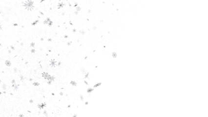 Sparkling Snowfall: Dynamic 3D Illustration of Falling Christmas Snowflakes