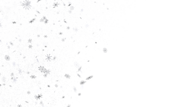 Sparkling Snowfall: Dynamic 3D Illustration of Falling Christmas Snowflakes