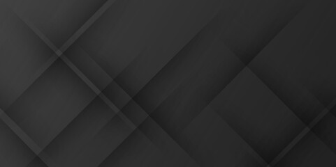 Obraz premium Luxury abstract black grey business and technology concept Modern background. Abstract geometric, black background with diagonal stripes. Vector black grey abstract, science, futuristic, web template.