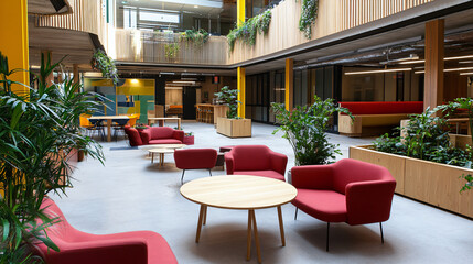 A space that encourages social interactions and networking