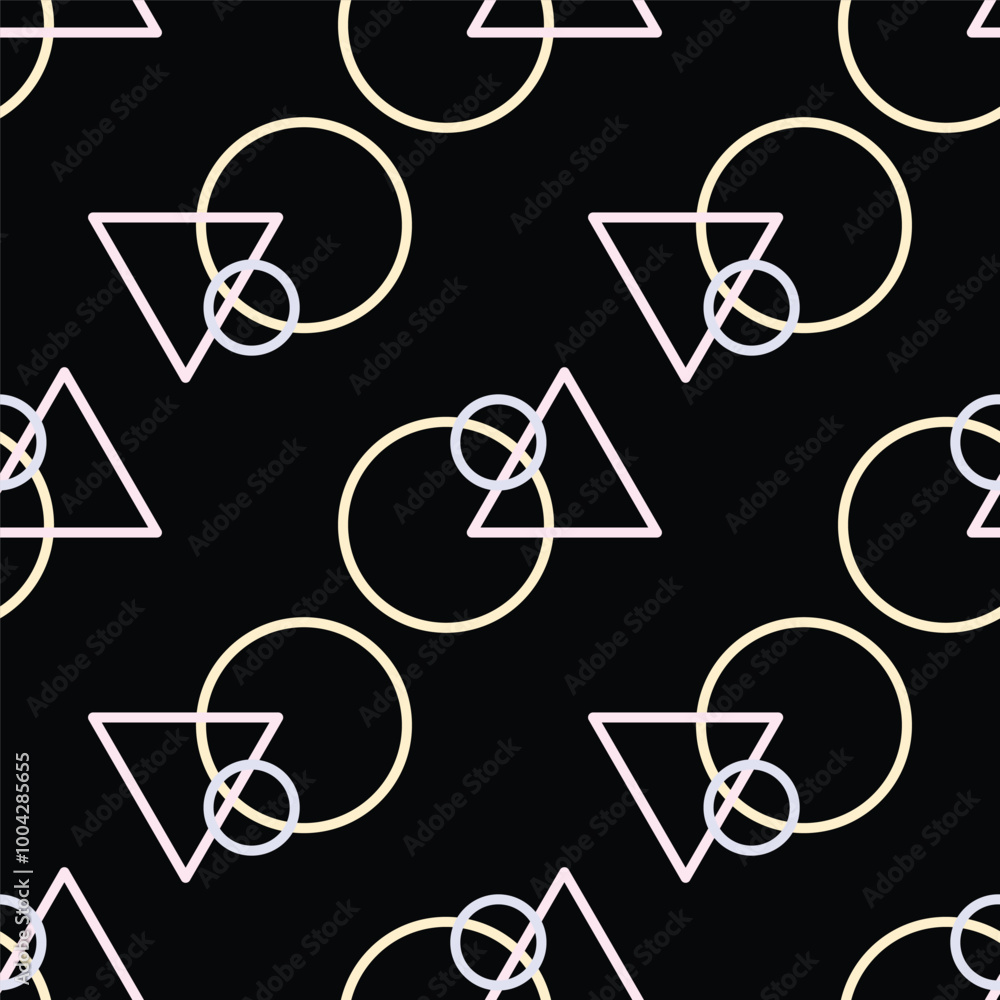 Poster abstract graphic geometric seamless swatch pattern background. wallpaper design print. textile fabri