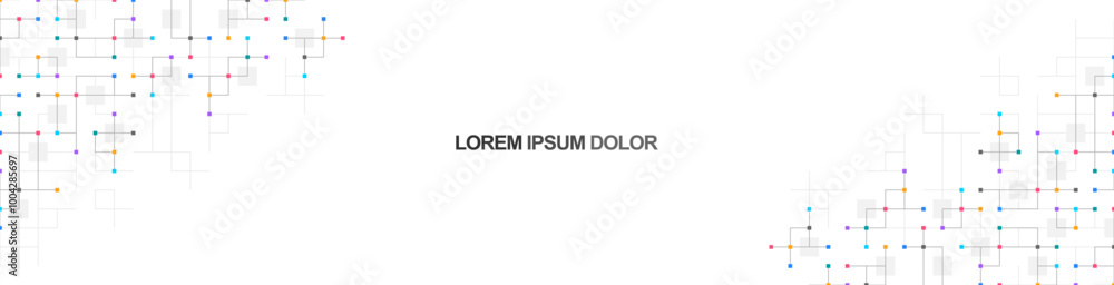 Poster Minimalistic vector texture with linear squares pattern for banner design or header. Creative idea of modern design with abstract geometric background