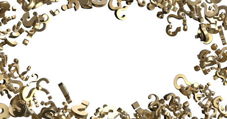 colored question marks background concept