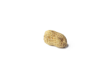 Peanut isolated. Peanut on white background. 