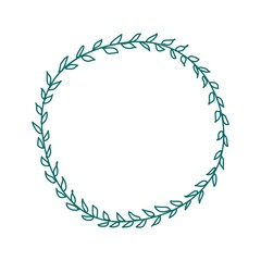 Circle clip art design on plain white transparent isolated background for card, shirt, hoodie, sweatshirt, apparel, tag, mug, icon, poster or badge