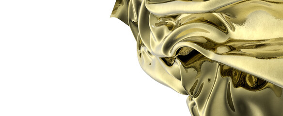 Golden folds of luxury Shine bright gold luxury texture abstract