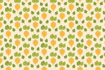 Seamless pattern with Beetroots vector art
