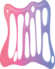 Rainbow colored slime mucus drip