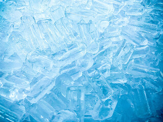 Ice cubes background, ice cube texture or background It makes me feel fresh and feel good, In the summer, ice and cold drinks will make us feel relaxed, Made for beverage or refreshment business.