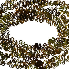 Dollar Signs Raining over Transparent Background