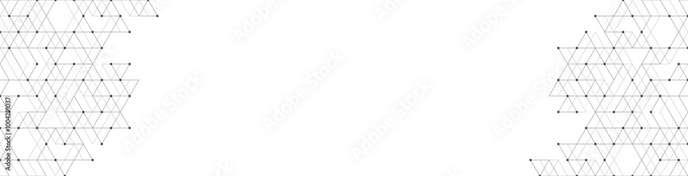 Aufkleber abstract polygonal pattern and geometric texture with lines and dots for website banner or header