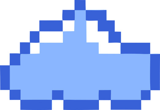 pixel cloud svg icon