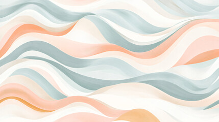A soothing wave pattern in pastel colors, ideal for calming designs.