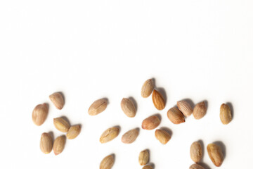 Obraz premium a pile of peanut on white background