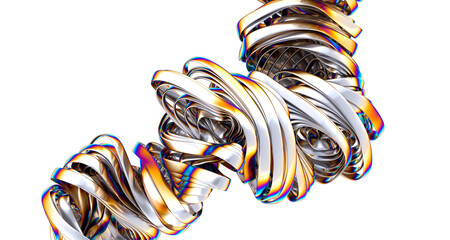 Chromatic 3D Background: A Kaleidoscope of Vibrant Colors