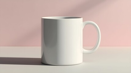 kubek, biały, ceramika, minimalistyczne, zbliżenie, szare tło, pastelowe, prostota, kawa, herbata, delikatne, jasne kolory, nowoczesny design, prosty styl, codzienność, czystość, picie, filiżanka, cod