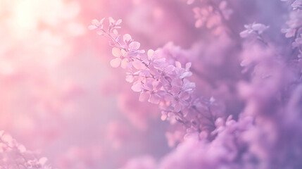 Obraz premium A soft gradient background transitioning from light pink to soft lavender, perfect for romantic themes.