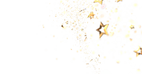 A Shower of Golden Stars: Captivating 3D Illustration Takes You to a Celestial Realm