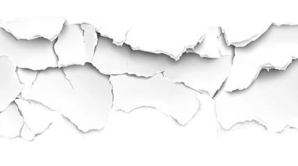 A torn illustration of a hole in a white wall, revealing a textured map of a country, blending old and modern design elements