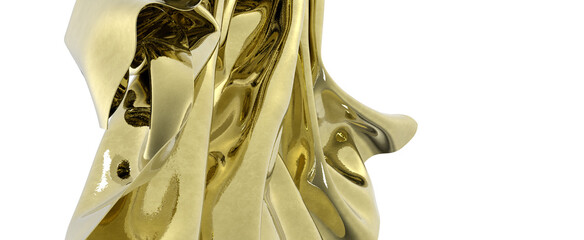 Golden folds of luxury Shine bright gold luxury texture abstract