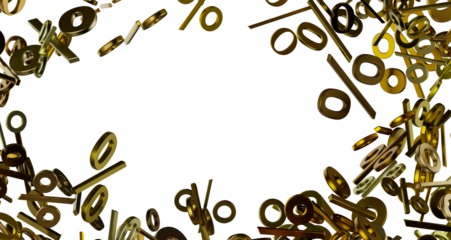 sale digital percent in transparent