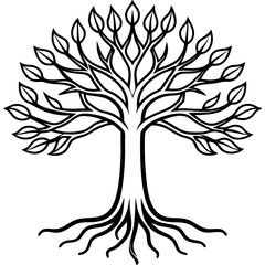 Obraz premium Symmetrical Tree of Connection