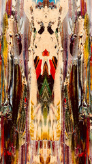 Fototapeta premium abstract background wallpaper. Modern motif visual art. Mixtures of oil paint. Trendy hand painting canvas. Wall decor and Wall art prints Idea. 3D Texture. Art object 