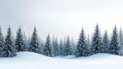 Fototapeta premium Tranquil 4K Winter Wallpaper Showcasing Minimalist Design and Frosty Details