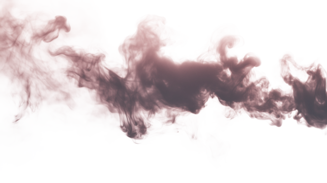 abstract maroon brown red fluffy clouds mist fog smoke curling isolated on transparent background