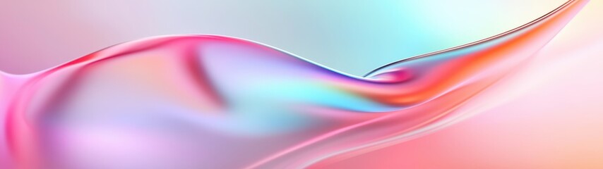 Iridescent hologram gradient background, vibrant rainbow hues, smooth transitions, futuristic design, captivating visual appeal, ideal for digital use