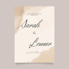 Wedding poster for welcome sign. Vector printable wedding props. Flyer design for welcome sign ready to print template.