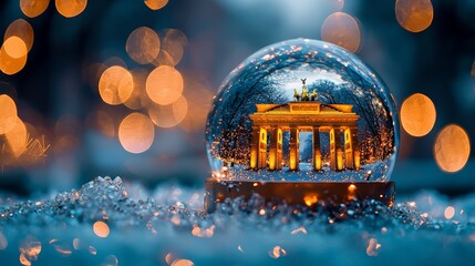 Brandenburg Gate in winter