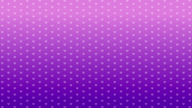 ドットのハートが回転しているグラデーション背景