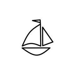 Nautical line vector icon