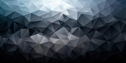 Obraz premium Abstract geometric low poly black background texture design for modern digital art projects