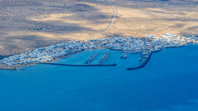 Aerial view of Lanzarote Canary Island